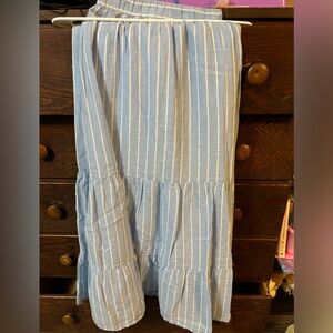 Lane Bryant tiered linen maxi skirt.